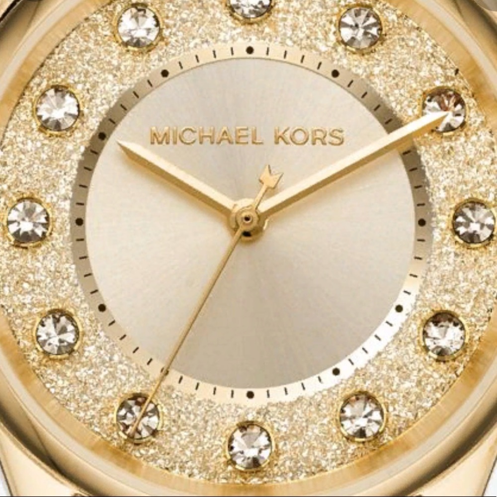 🆕Michael Kors Colette Three-Hand Gold-Tone Watch - Picture 6 of 14